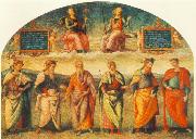 Prudence and Justice with Six Antique Wisemen Pietro